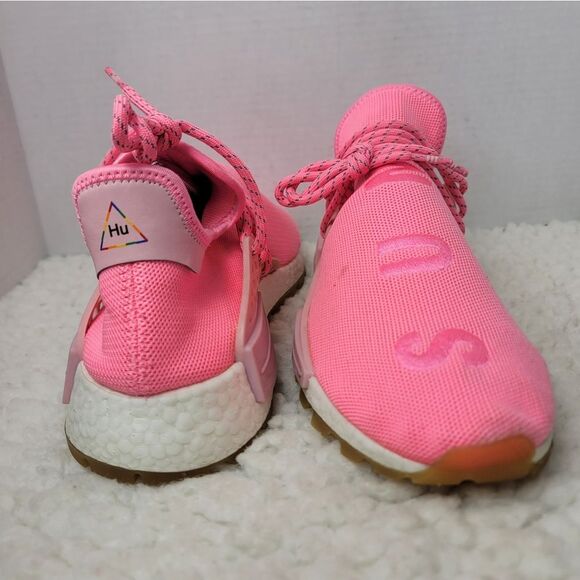 Pharell Williams × Adidas NMD Human Race Trail Sun Calm Mens Size 9 Pink Sneaker - Picture 7 of 10